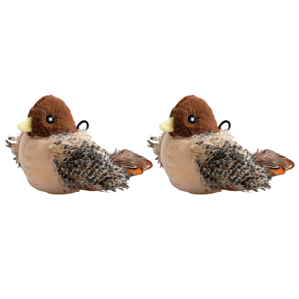 Interactive Flappy Bird Plush Cat Toy Electric Squeaky, Simulated, Chirping Bird