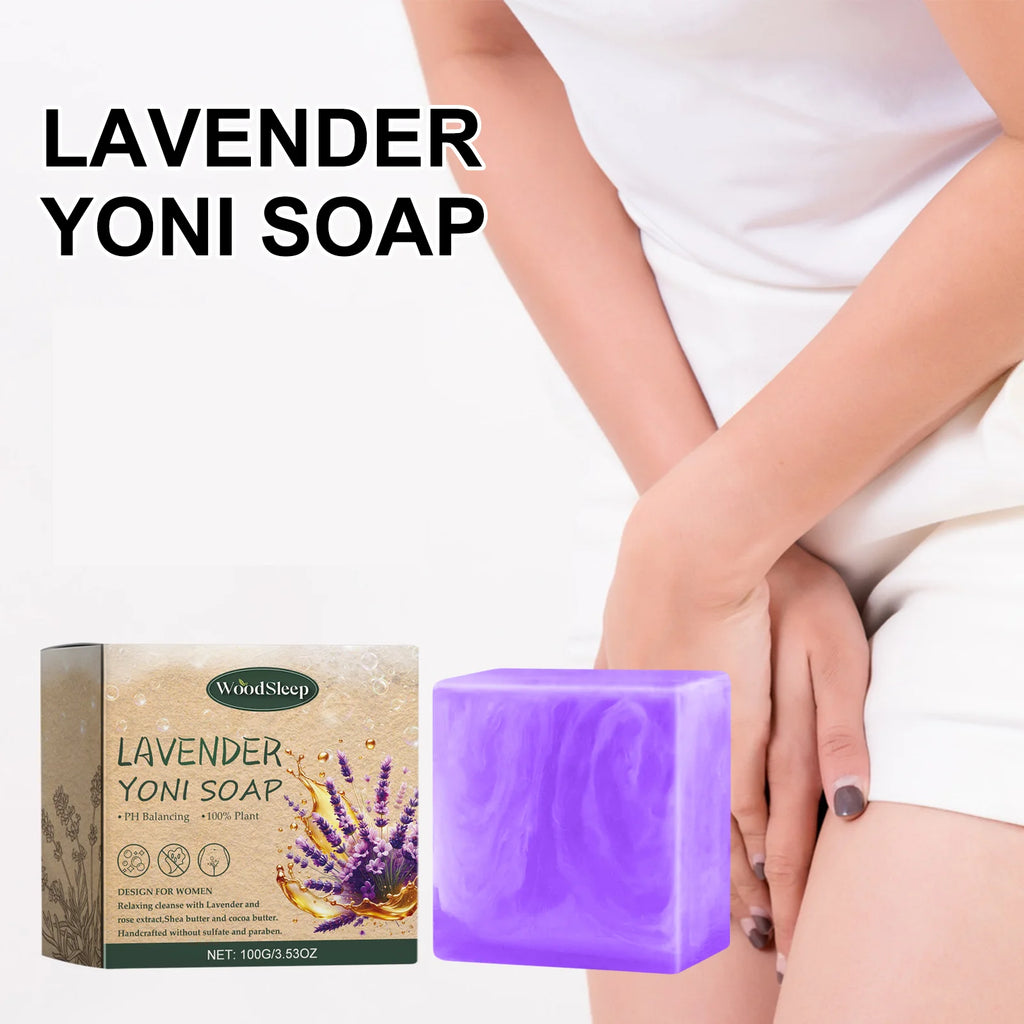 Lavender Yoni Soap Relieves Unpleasant Odors, Cleansing, Moisturizing Oil Control 100g