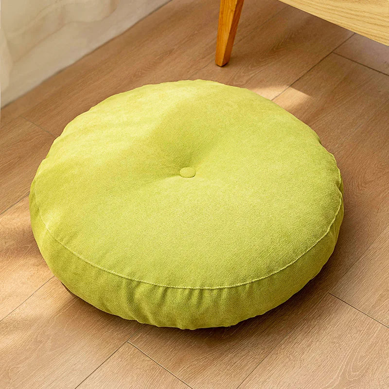 Floor Seat Pillow Solid Color Suitable for Meditation, Yoga, Round Seat Pads Cushion