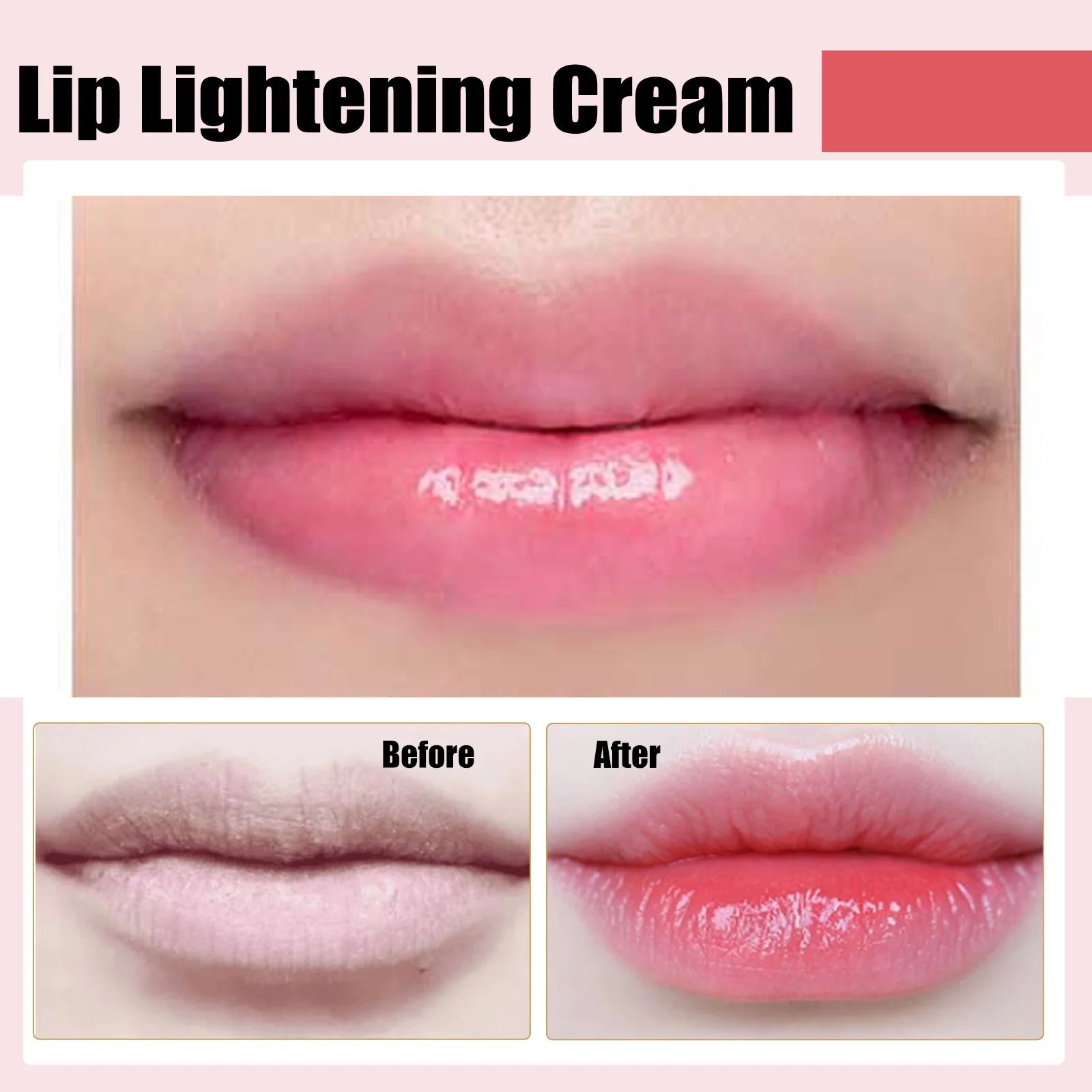 Lip Lightening Care Cream Dark Smoke Lip Removal, Moisturizing, Brighten Fade Lips Line, Anti Crack