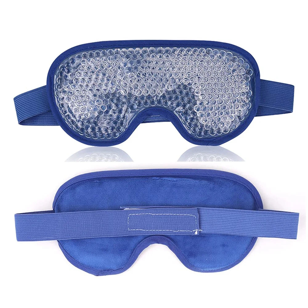 PVC Eye Mask Cooling Eye Mask, Hot Cold Compress Gel Beads for Puffy Eyes, Dark Circles Reducer