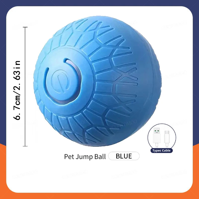 Smart Dog Toy Ball Automatic Interactive Electronic Rolling USB Rechargeable Chew Toy