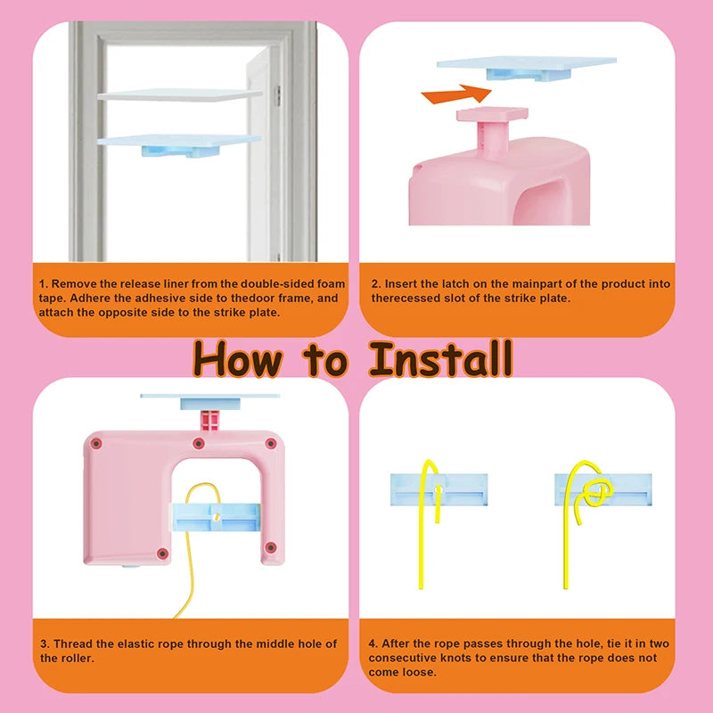 Interactive Hanging Cat Retractable String, Rechargeable Toy with 3 Flying Feathers