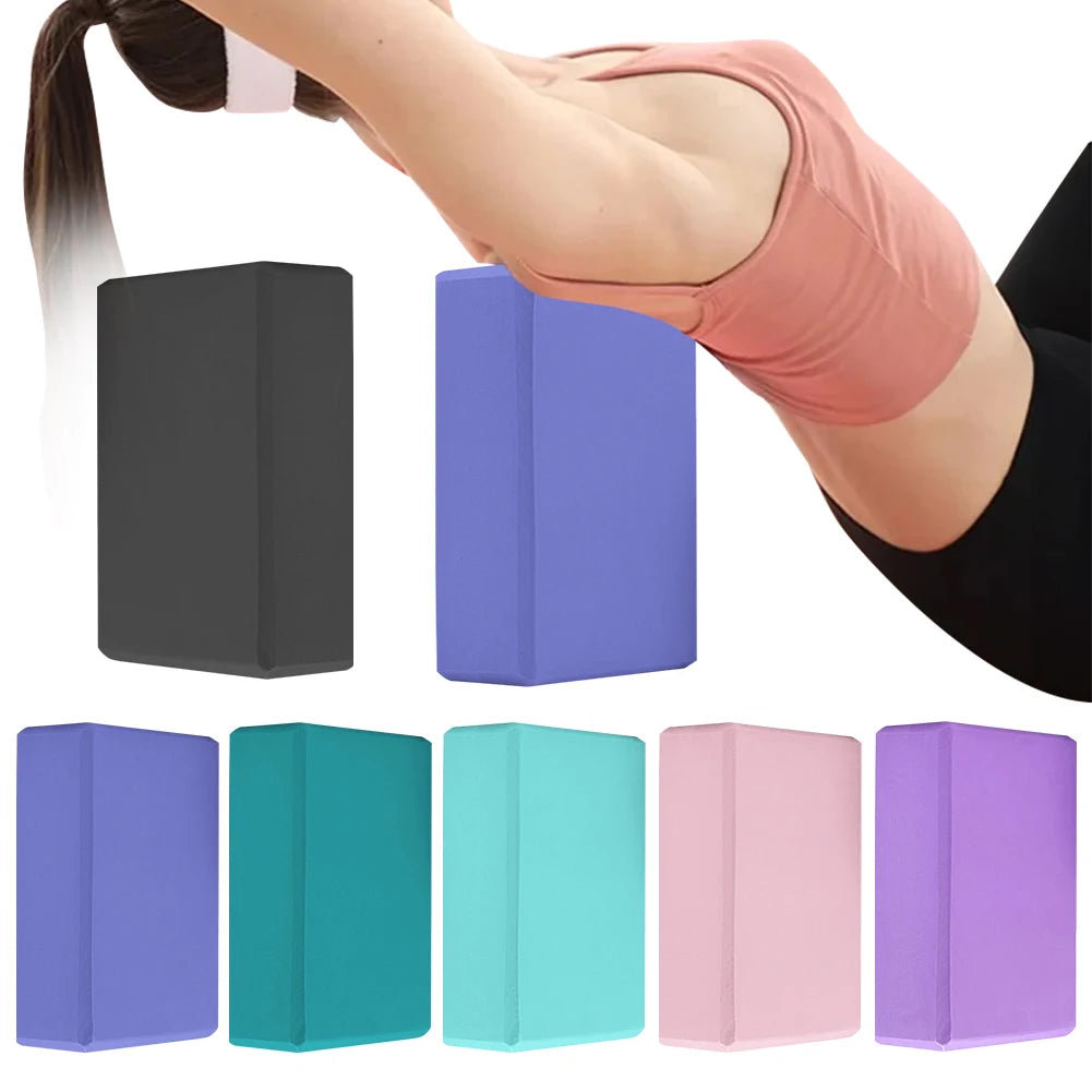 EVA Yoga Block Solid Color Yoga Balance Bricks Moisture-Proof High Density