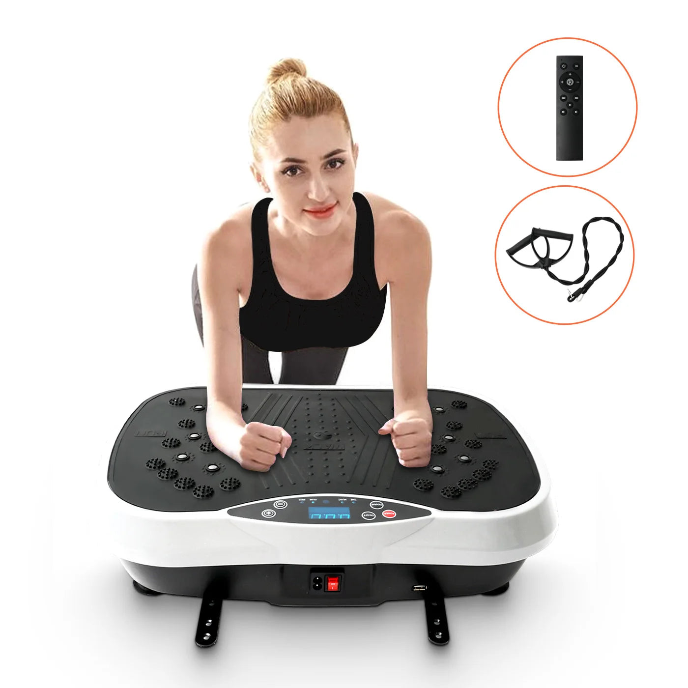 Vibration Plate Exercise Machine Fat-Burning, Shaping Whole Body Workout Portable Fitness Equipment