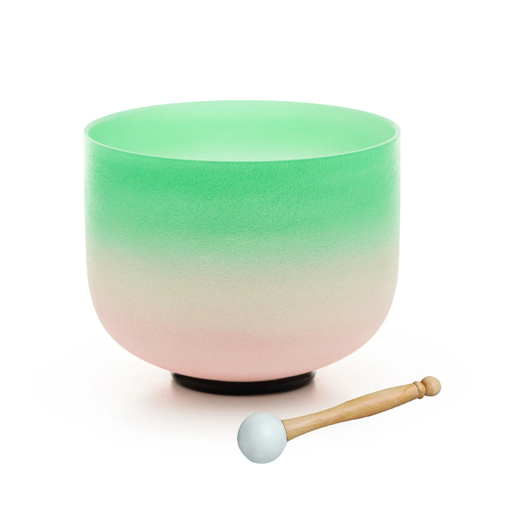 Outlets! Crystal Singing Bowl 3Pcs  for Sound Healing with  Suedce Stick and Bag