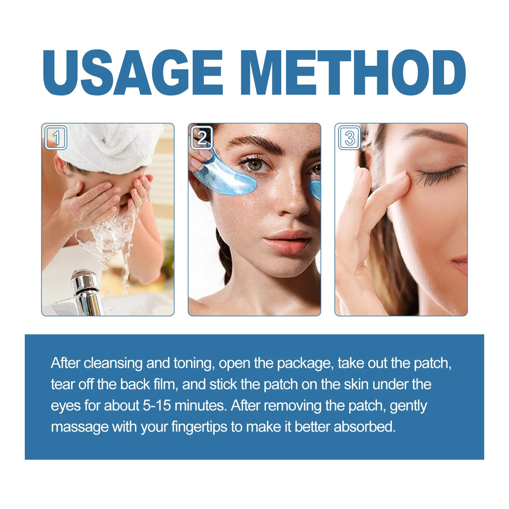 Collagen Eye Mask Relieves Puffiness, Lightening, Replenishing, Fades Wrinkles, Tightening