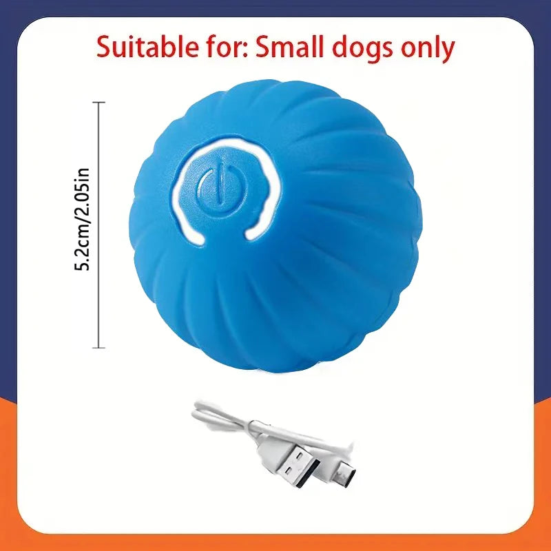 Smart Dog Toy Ball Automatic Interactive Electronic Rolling USB Rechargeable Chew Toy