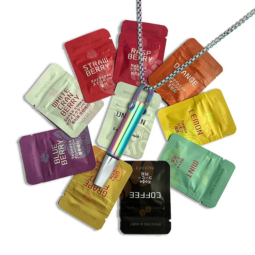 Auxiliary Yoga Meditation Necklace With Built-in Cotton Core Increases Breathing Resistance