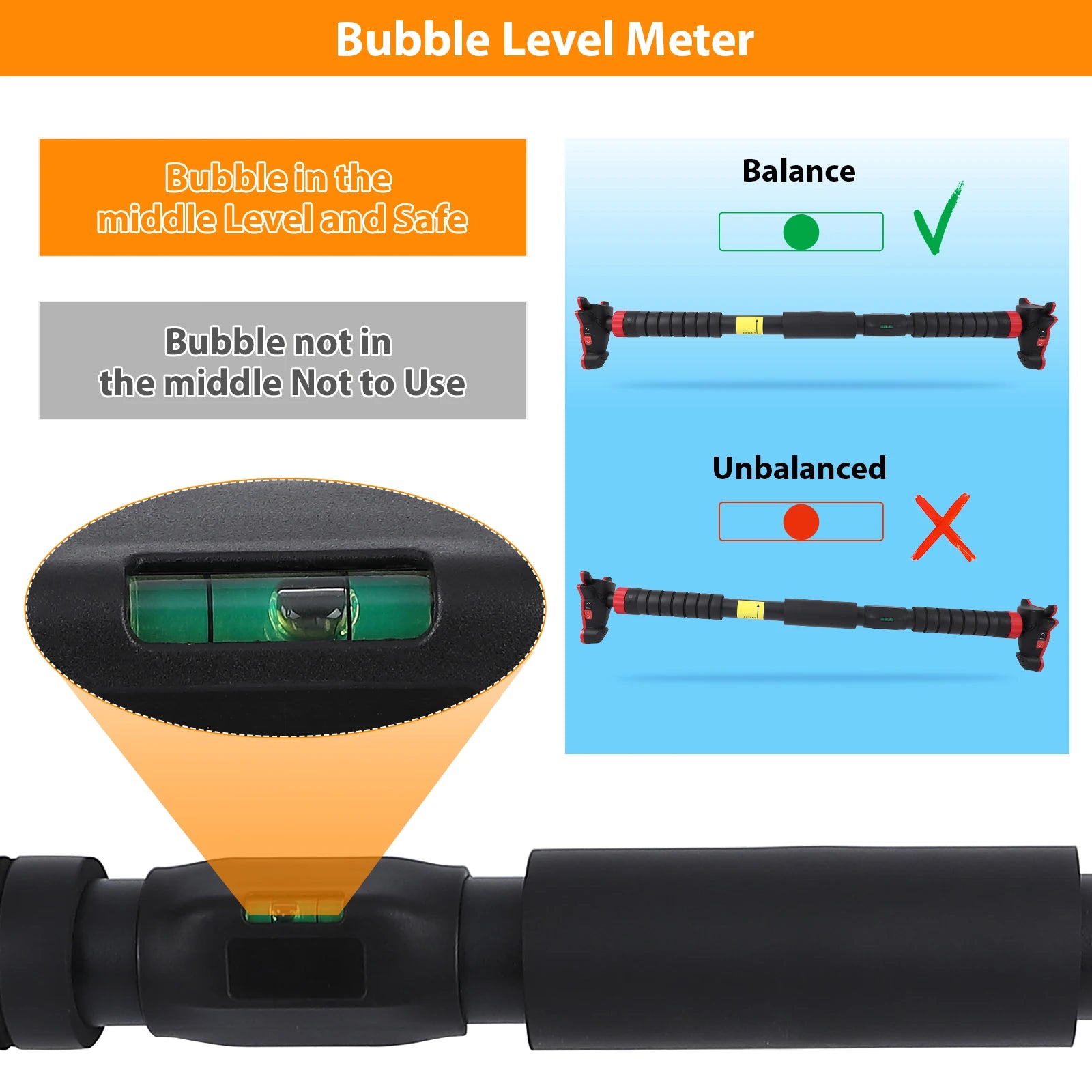 Pull Up Bar for Doorway No Screws Non Slip Strength Training Pullup Bar Adjustable