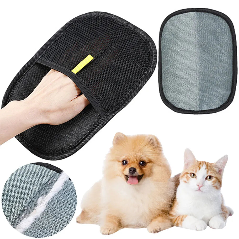 Pet Grooming Reduce Shedding Glove hair remover for all pets