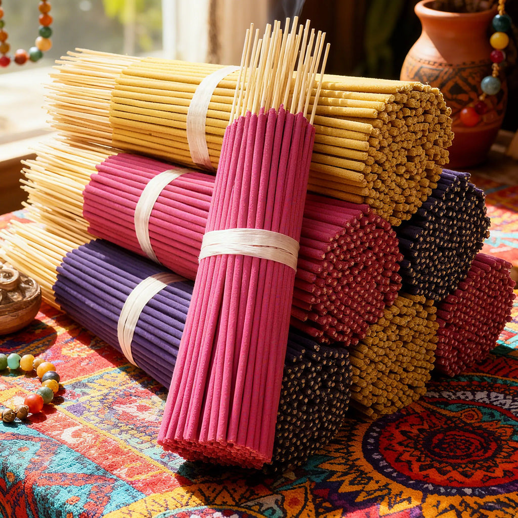 14 Sets of 280 Incense Sticks, Lavender, Milky Fragrance, Jasmine, Rose, Sandalwood, White Sage and Dragon's Blood Scents, Long-Lasting Fragrance