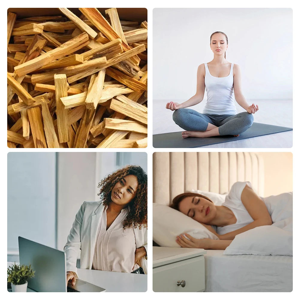 Palo Santo Natural Incense Sticks Purifying, Healing, Stress Relief Wooden Aroma Diffuser