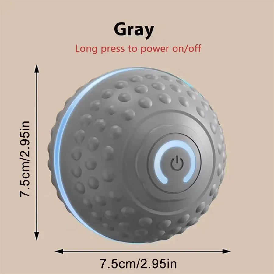 Smart Dog Toy Ball Automatic Interactive Electronic Rolling USB Rechargeable Chew Toy