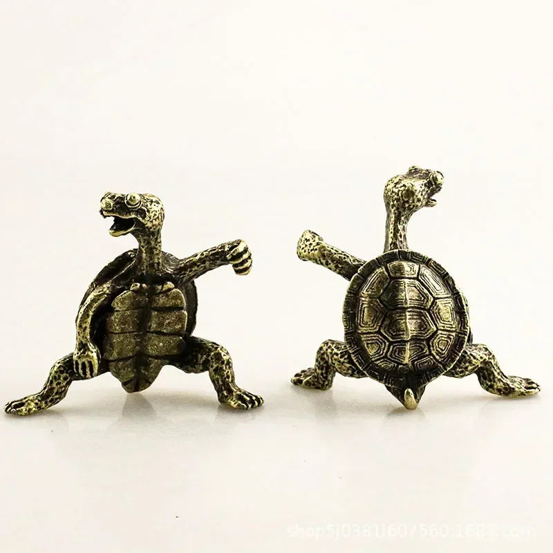 1pcs Mini Turtle Shape Incense Stick Holder Vintage Bronze Animal Incense Burner Stand