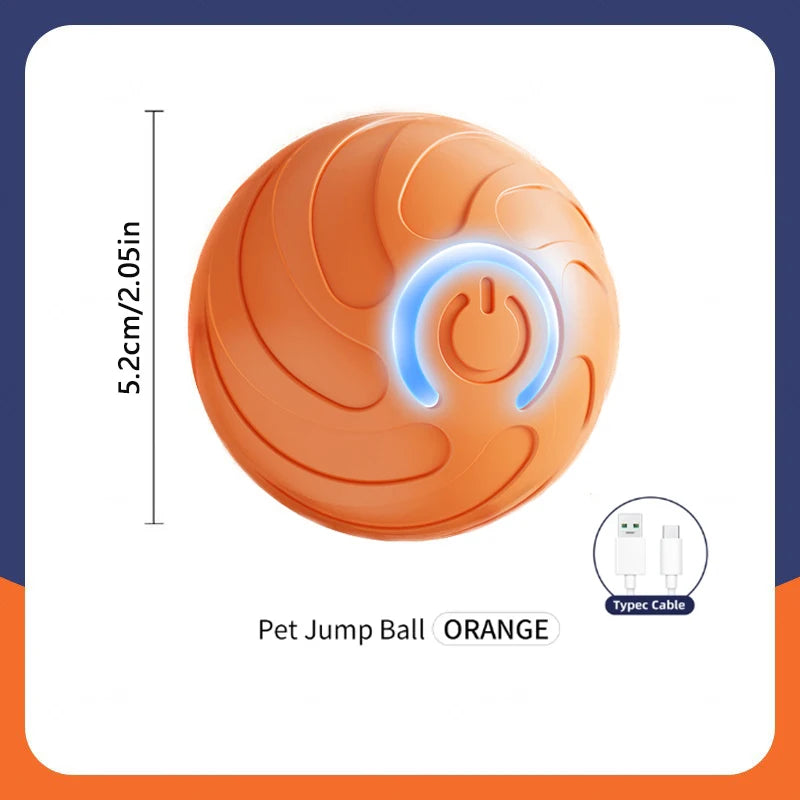 Smart Dog Toy Ball Automatic Interactive Electronic Rolling USB Rechargeable Chew Toy