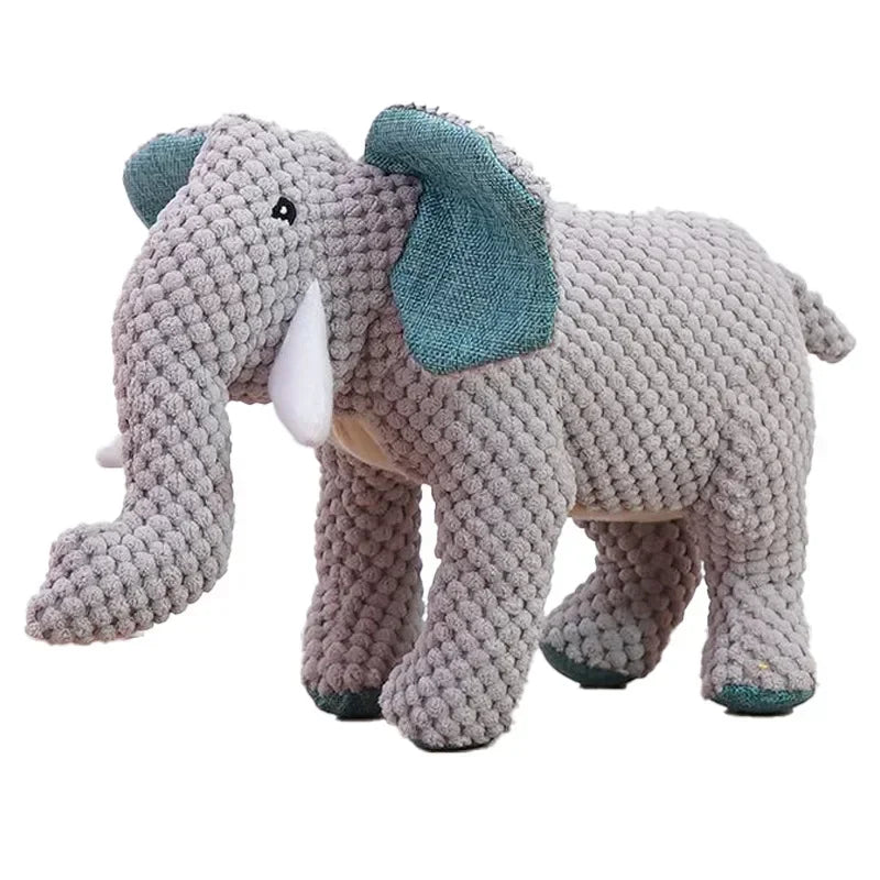 Squeaky Pet Toys for Medium, Large Dogs Plush Chew Toys in Animal Shape