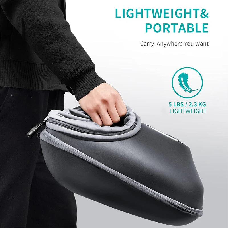 Nekteck Foot Massager Heating Therapy, Air Compression, Shiatsu Knead Roller, Muscle Relaxation