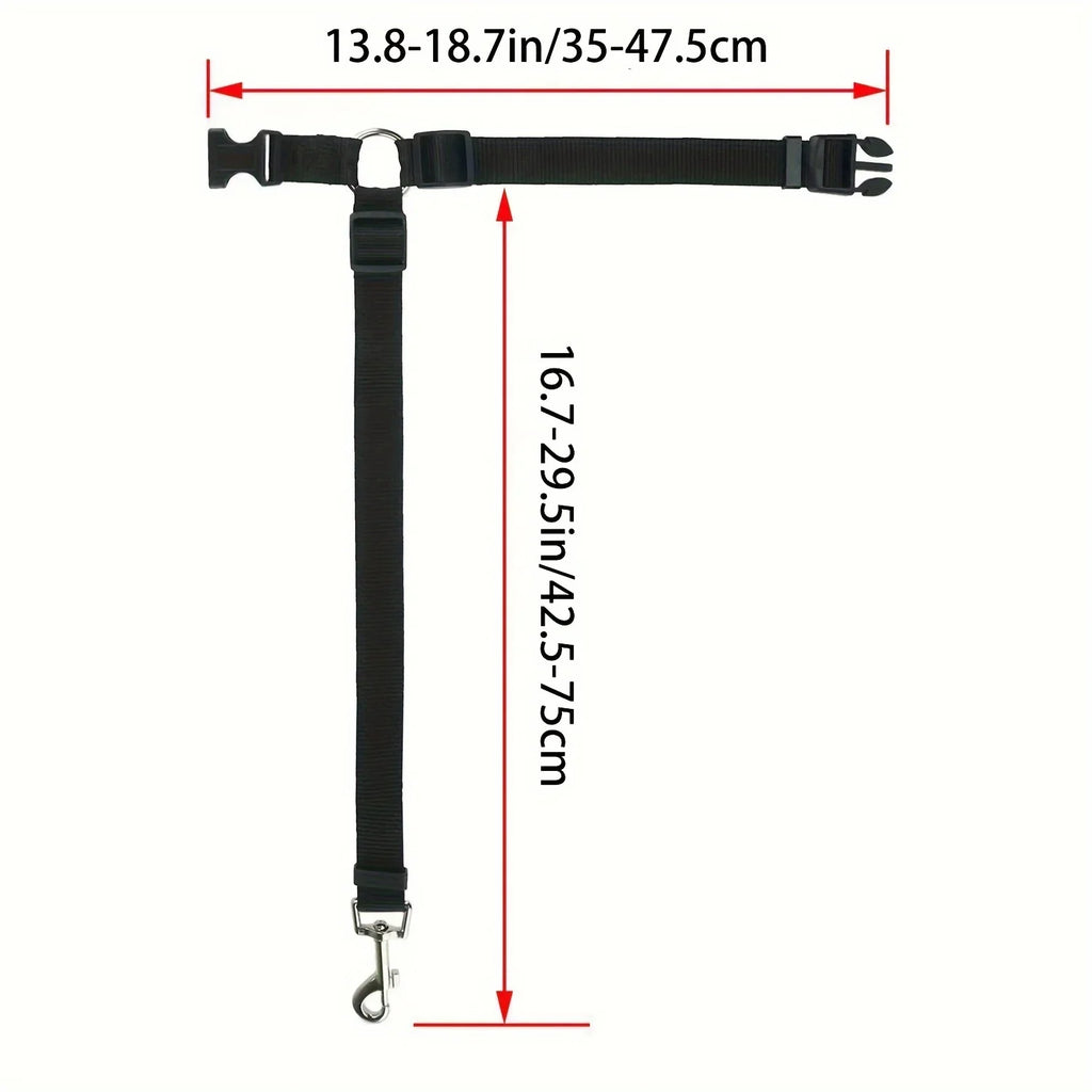 Pet car seat belts, dog and cat car leash, rear seat, retractable. Make your pet safer!