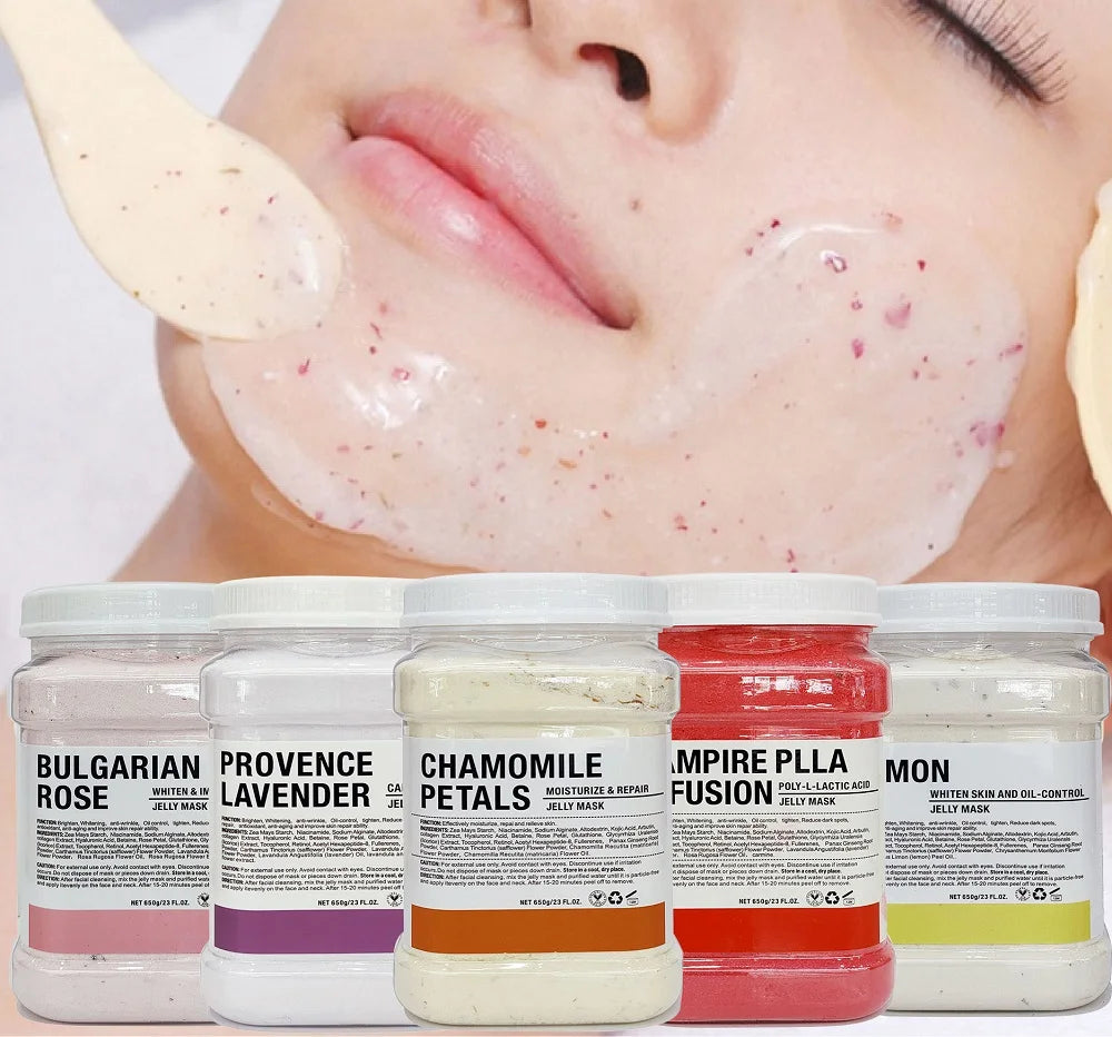 6PCS Jelly Mask Powder Professional Facial Skin Care, Moisturizing, Pore Cleansing