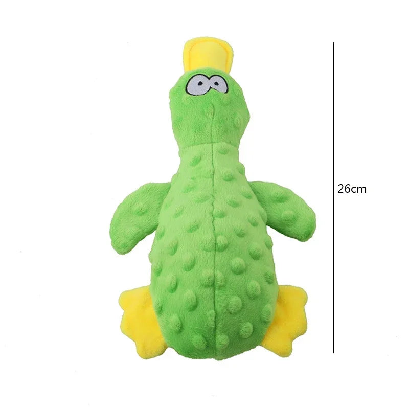 Cute Plush Duck Sound Toy Stuffed Squeaky Animal Dog Chew Toy