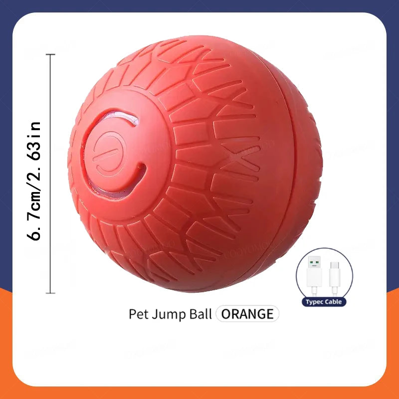 Smart Dog Toy Ball Automatic Interactive Electronic Rolling USB Rechargeable Chew Toy