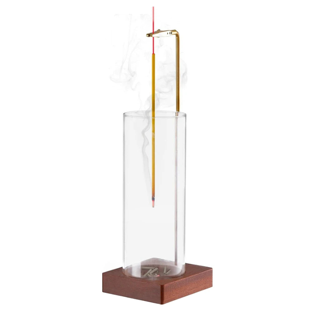 Incense Stick Holder with Removable Glass Ash Catcher Anti-ash Incense Burner