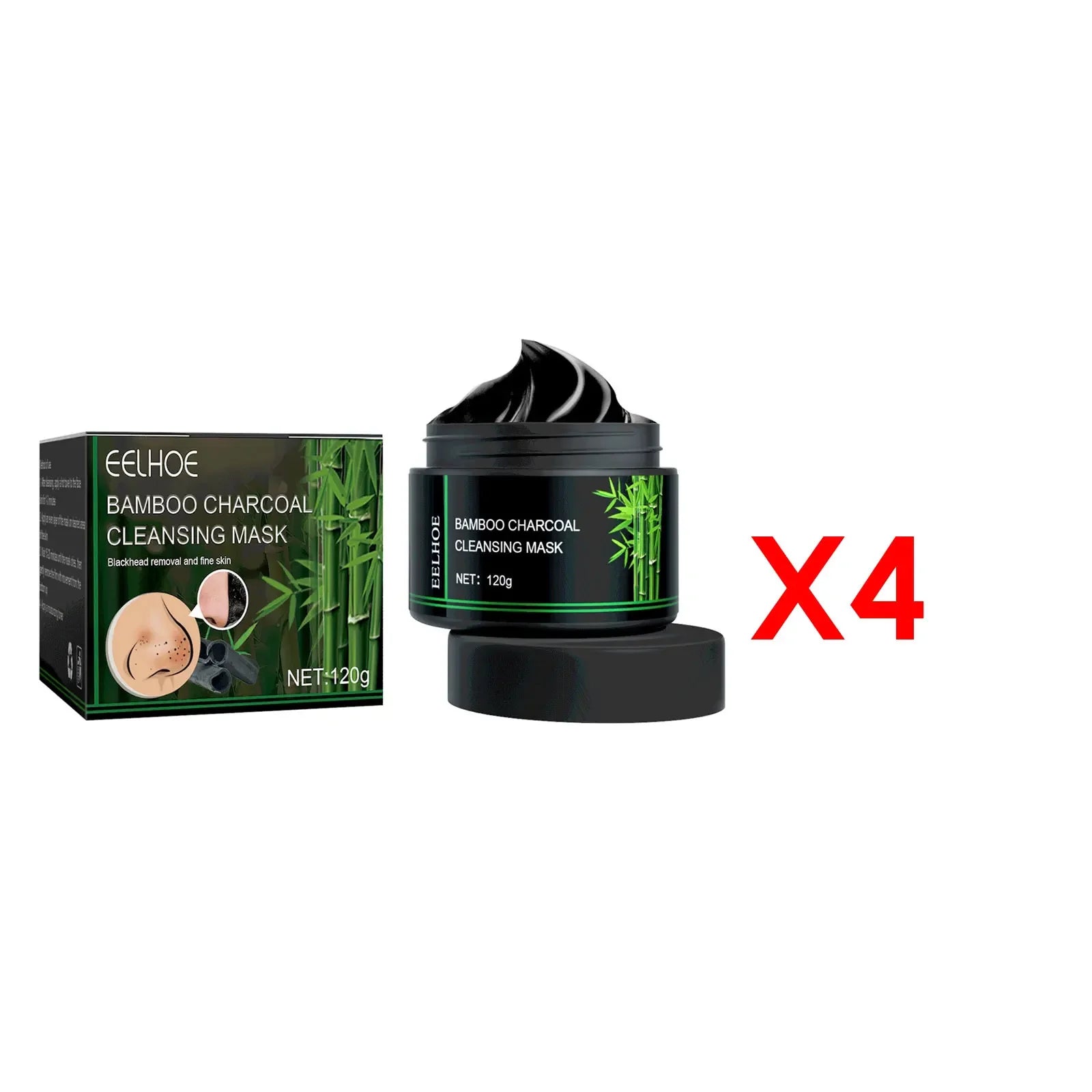 Eelhoe Charcoal Face Mask, Nose Strips, Whitening Toothpaste, Blackhead Remover, Clean Pores Oil Control