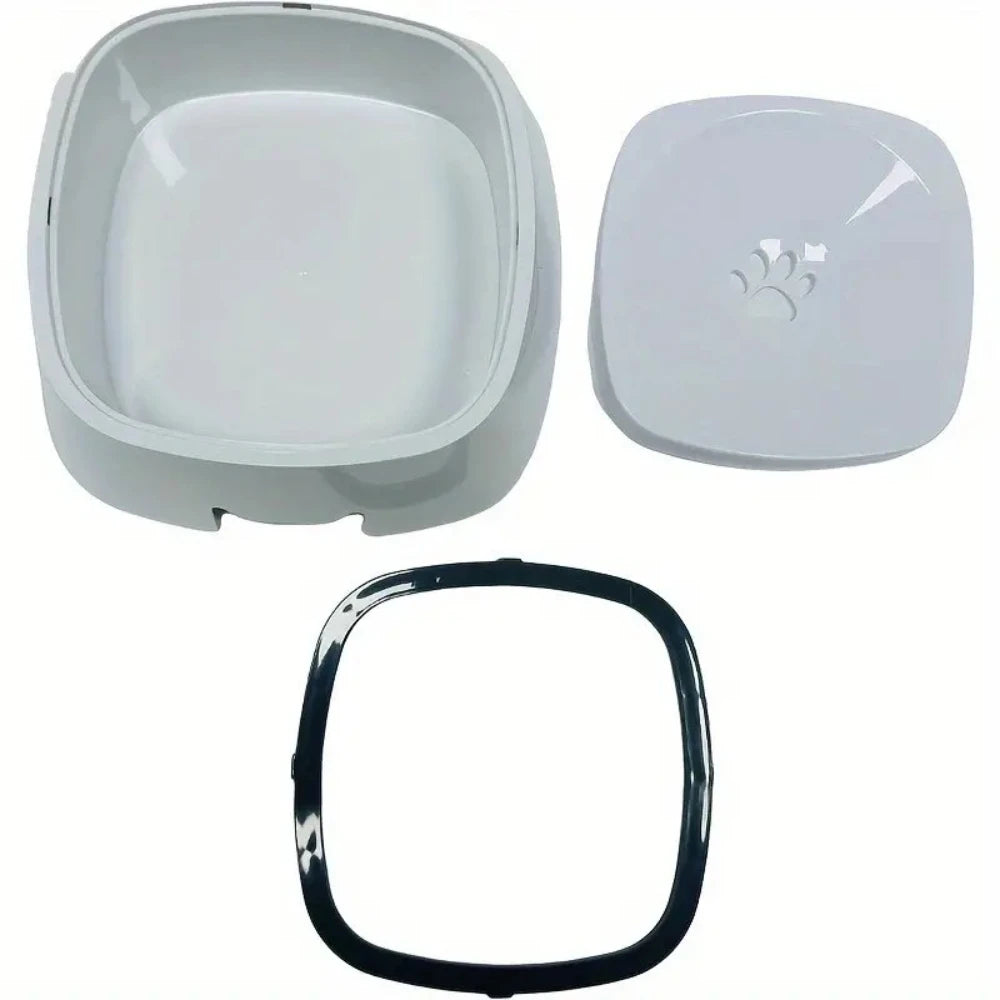 Non-Slip Floating Spill-Proof Travel Dog Bowl with Filter for Pets - Portable Water & Food Dish