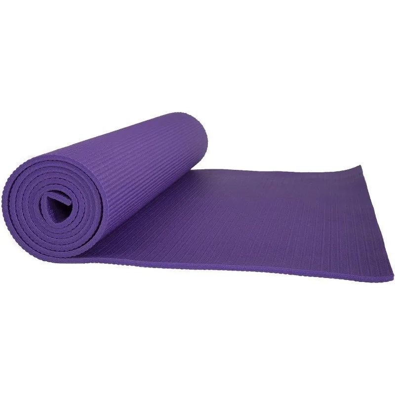 Yoga Mat - Double Sided 1/4-Inch Workout Mat - 71x24-Inch for Pilates with Carrying Strap