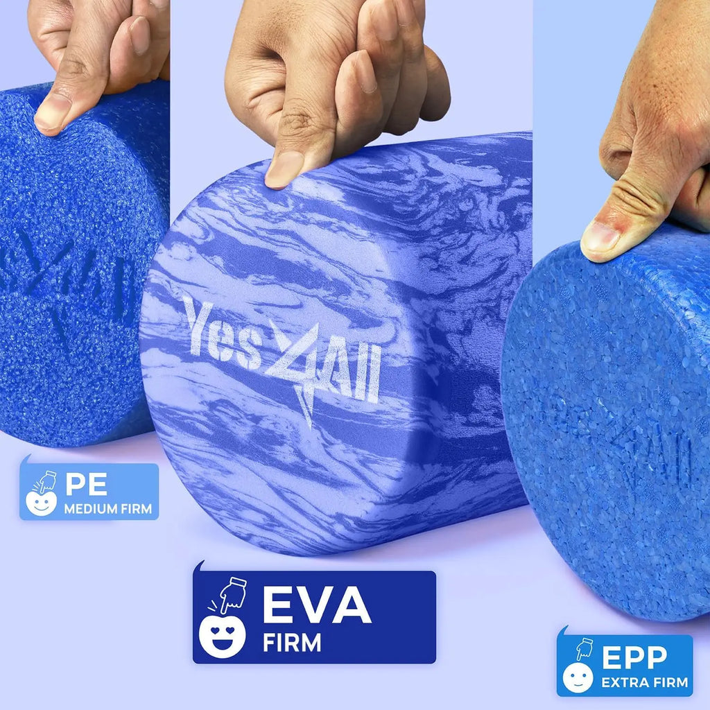 EVA Firm Foam Roller for Back - Round Back Roller for Exercise, Yoga & Pilates