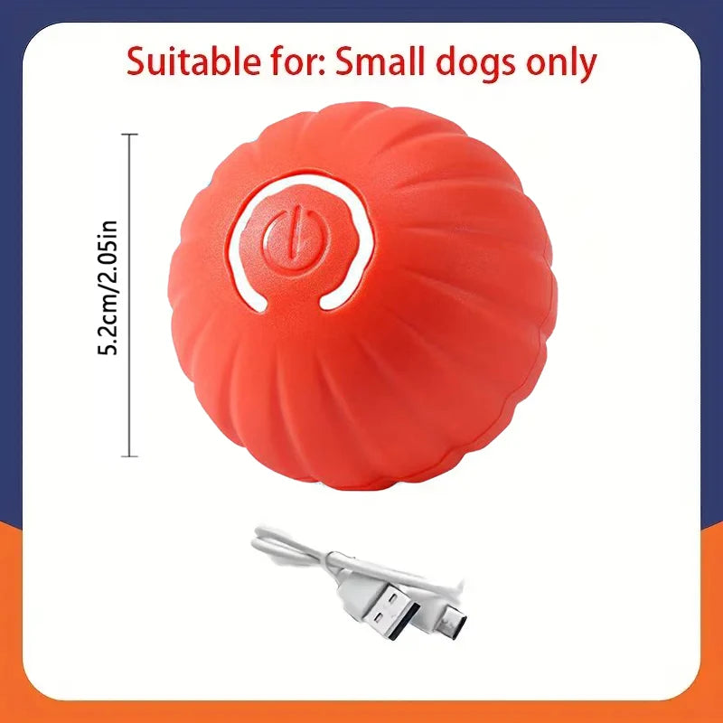 Smart Dog Toy Ball Automatic Interactive Electronic Rolling USB Rechargeable Chew Toy