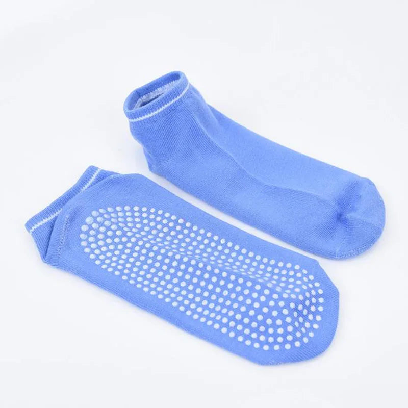 4 pairs Yoga Socks Women Cotton Silicone Non-slip Pilates Grip Towel Socks