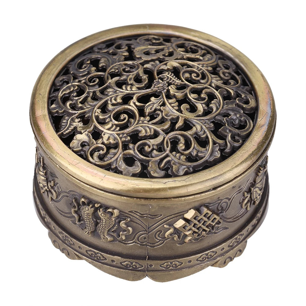 Vintage Incense Burner Backflow Smoke, Cone Holder Burner for Meditation, Home Decoration