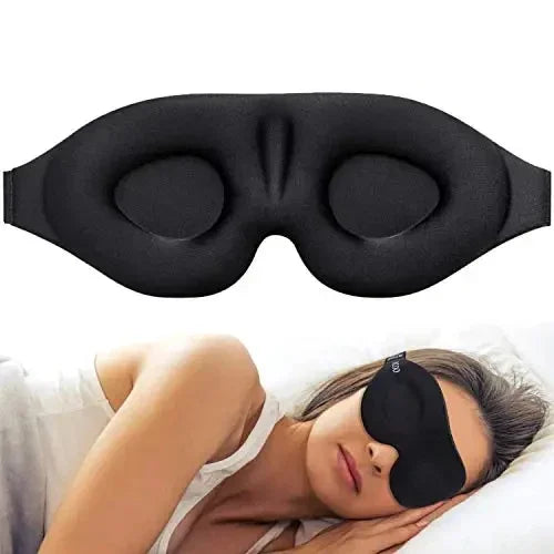 Eye Mask for Sleeping 3D Contoured Cup Blindfold, Molded, Block Out Light