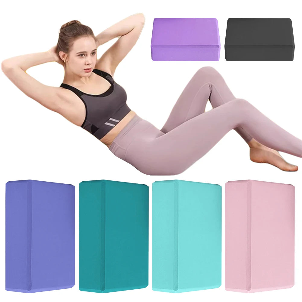 EVA Yoga Block Solid Color Yoga Balance Bricks Moisture-Proof High Density