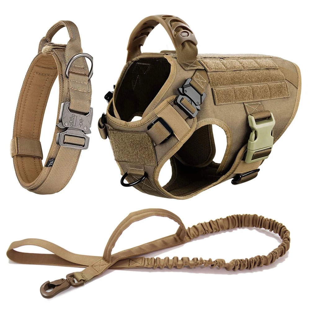 Dog Harness And Leash Set Training Walking Vest, Harness And Collar For Medium Large Dogs