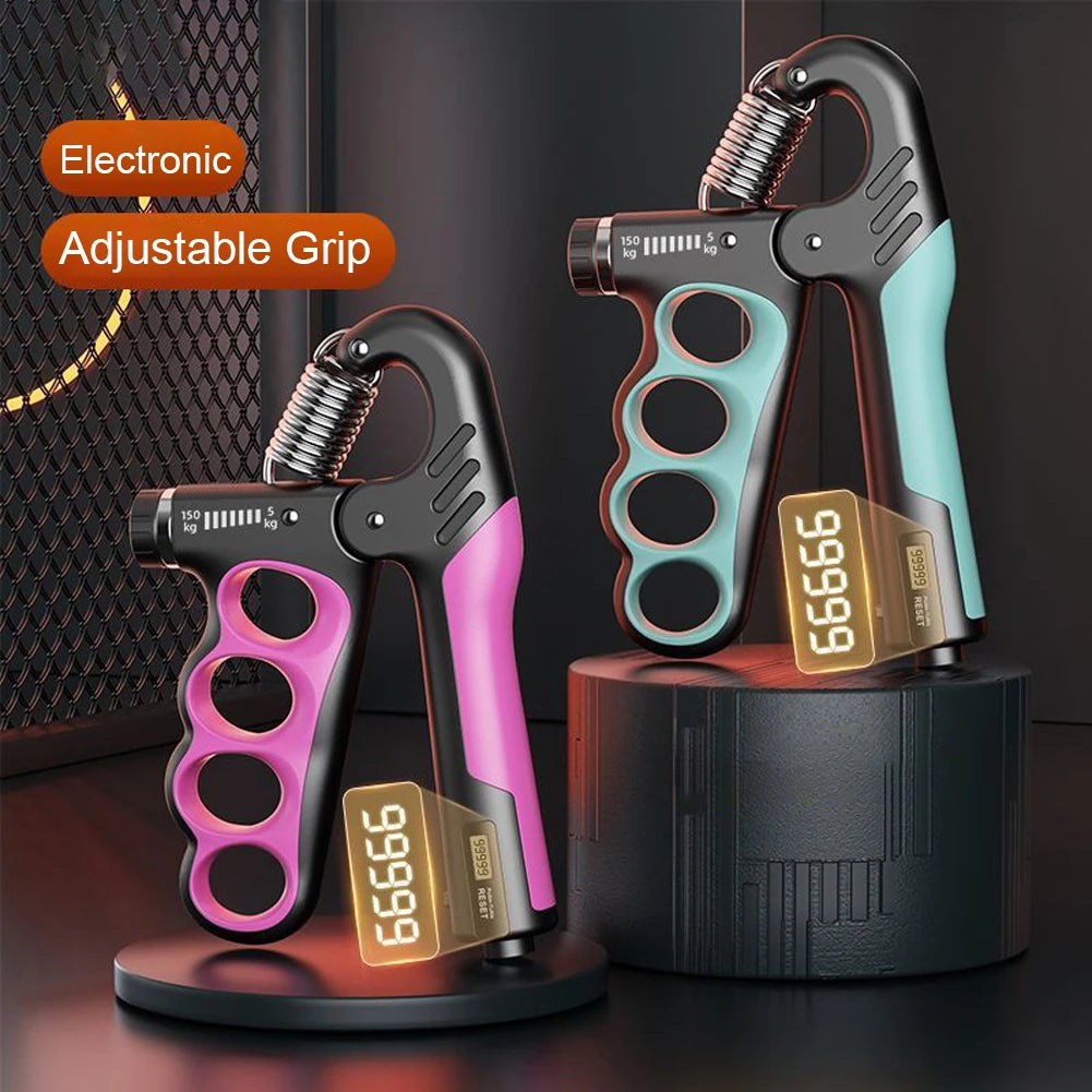 Hand Grip Strengthener 5-100Kg Adjustable Resistance Wrist Expander Anti Slip with Counter