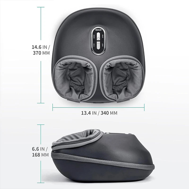 Nekteck Foot Massager Heating Therapy, Air Compression, Shiatsu Knead Roller, Muscle Relaxation
