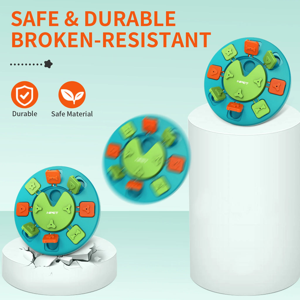 NPET Dog Puzzle Toy Slow Feeder For IQ Training & Mental Enrichment