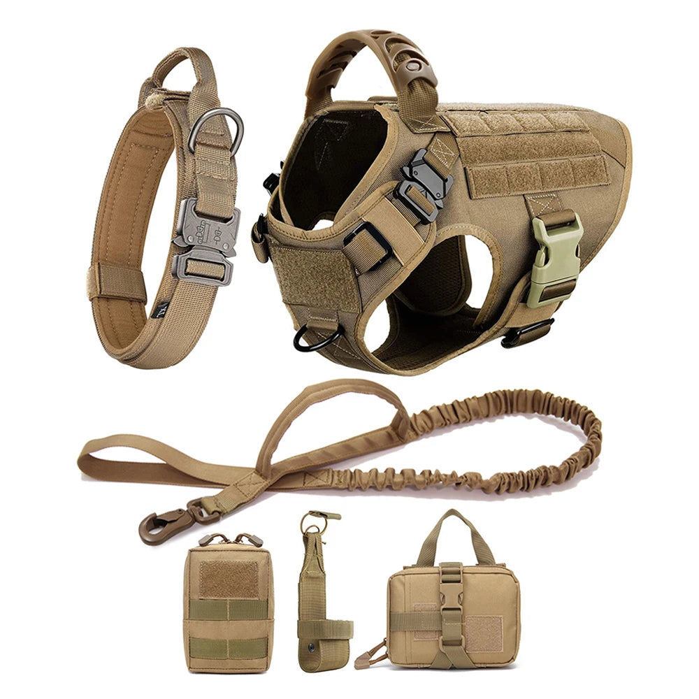 Dog Harness And Leash Set Training Walking Vest, Harness And Collar For Medium Large Dogs