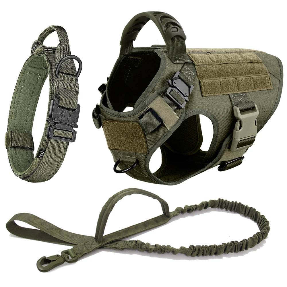 Dog Harness And Leash Set Training Walking Vest, Harness And Collar For Medium Large Dogs