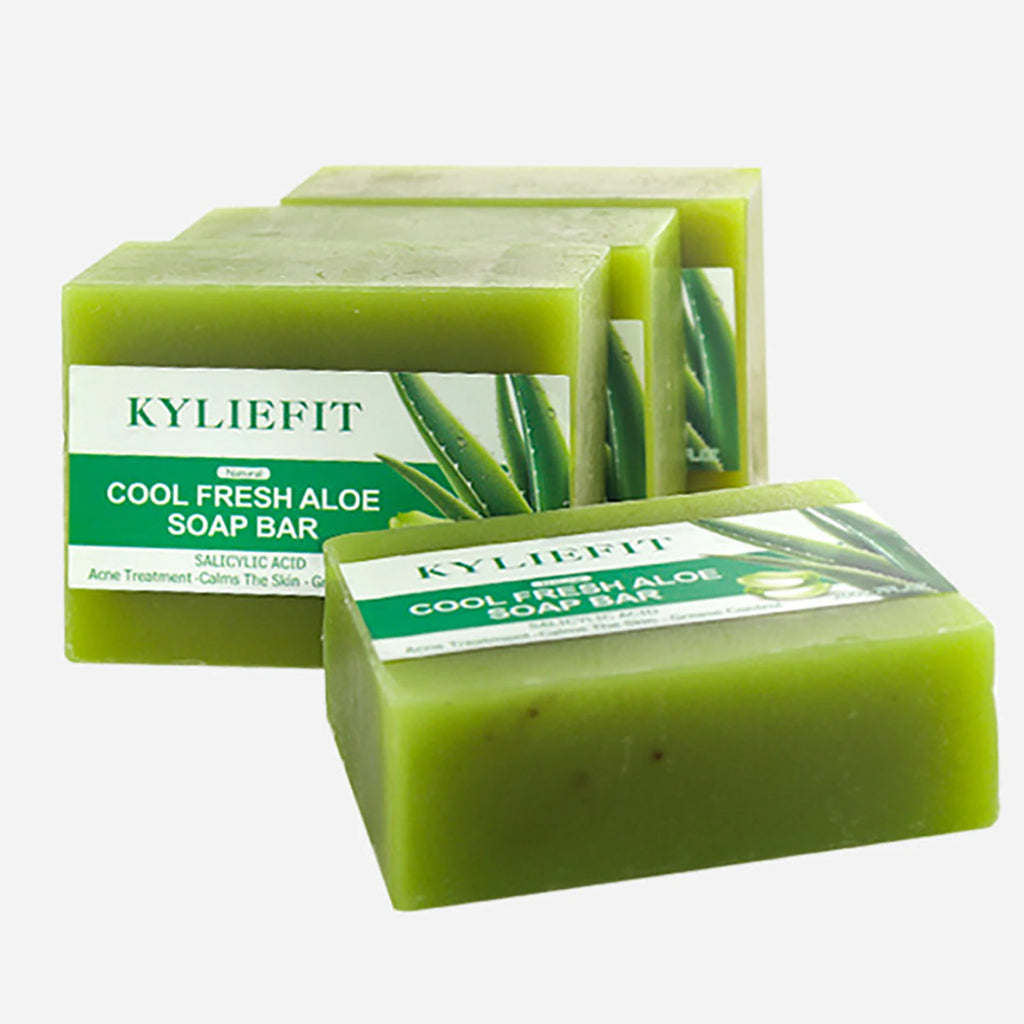 AILKE Aloe Vera Soap, Remove Acne, Pimples, Skin Radiant, Improve Skin Luster, Vegan Bath Wash