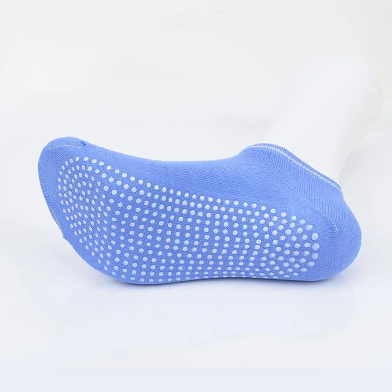 4 pairs Yoga Socks Women Cotton Silicone Non-slip Pilates Grip Towel Socks